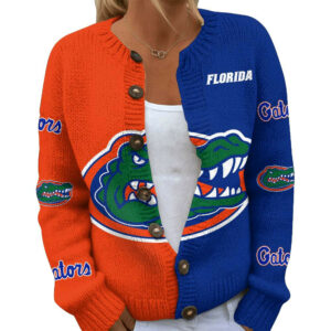 Florida Gators Premium NCAA Cozy Split Knit Cardigan x Game Day Edition TTH240503
