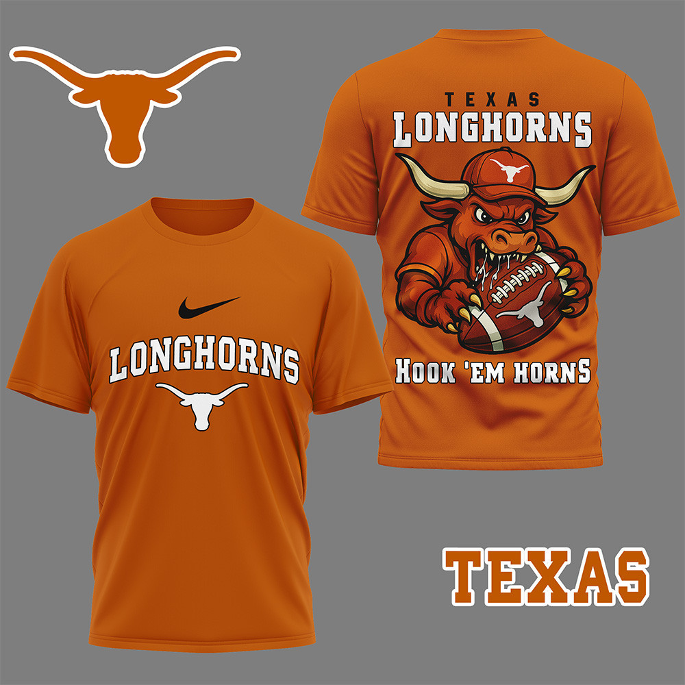 Texas Longhorns Premium NCAA Nation Gear 3D Shirt TTH240599 - Image 2