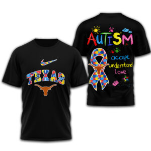 Texas Longhorns Premium NCAA Autism 3D Shirt TTH240509