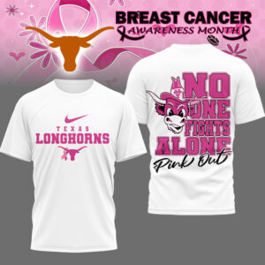 Texas Longhorns Premium NCAA Breast Cancer October T-Shirt TTH240507