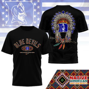 Duke Blue Devils Premium NCAA Native American Heritage Month 3D Shirt TTH240510