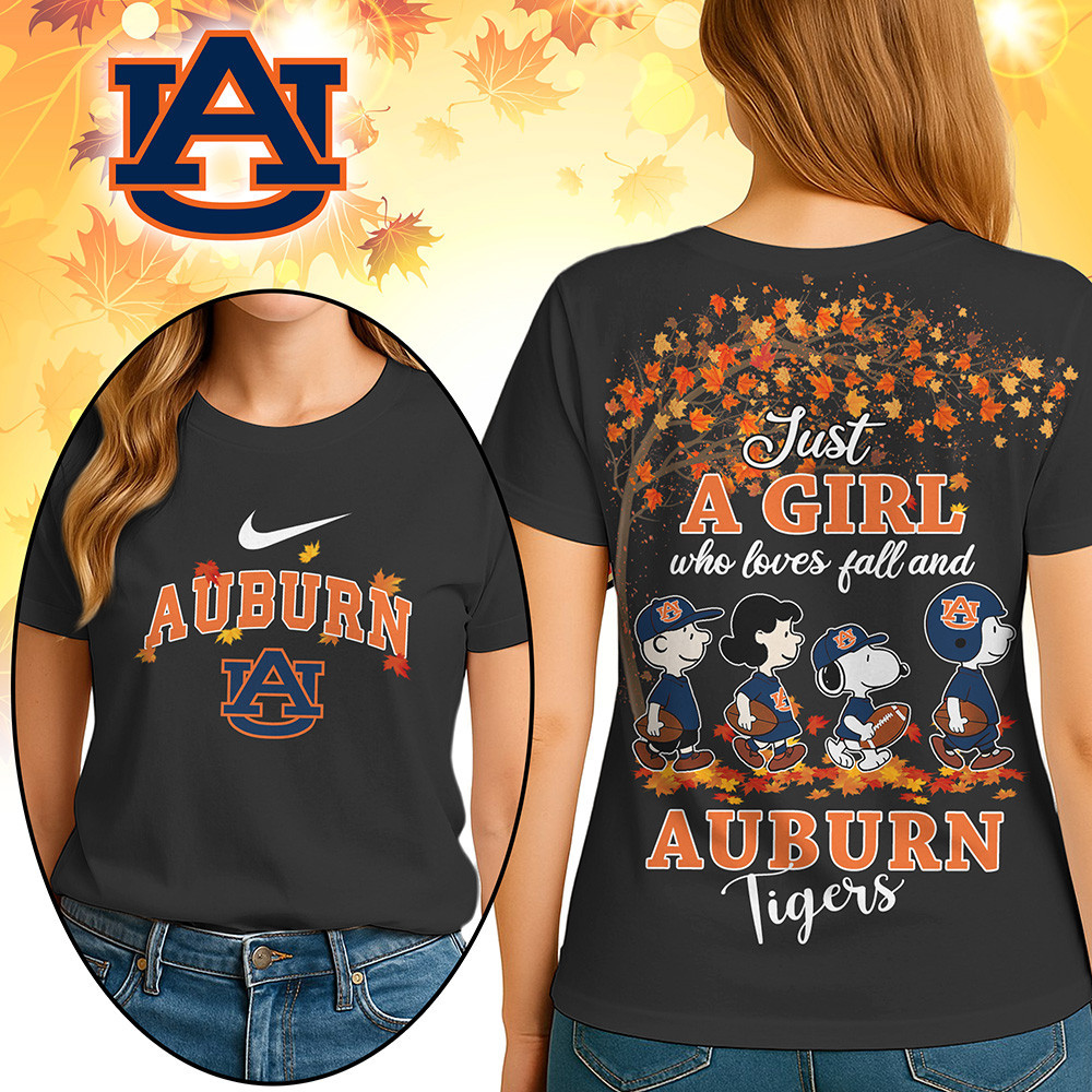 Auburn Tigers Premium NCAA Fall Season Women’s 3D Shirt TTH240512
