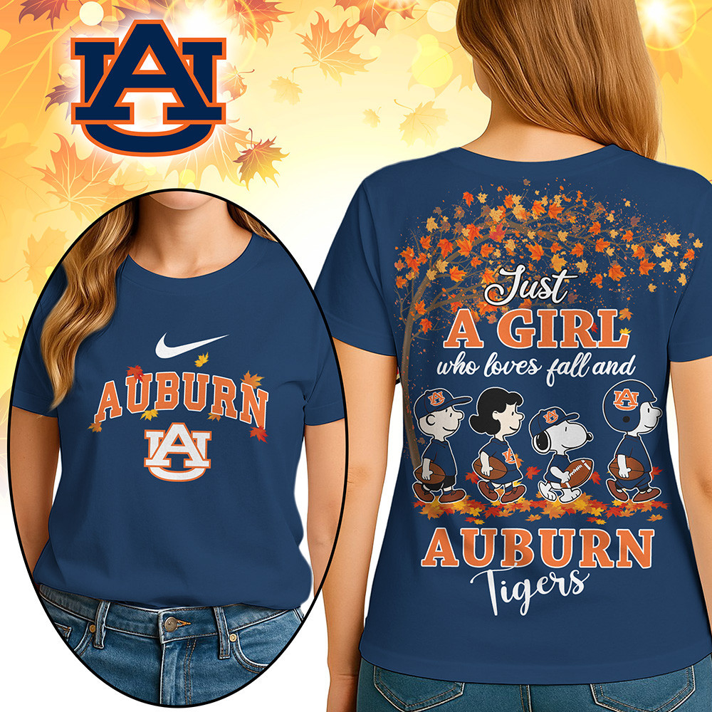 Auburn Tigers Premium NCAA Fall Season Women’s 3D Shirt TTH240512 - Image 2