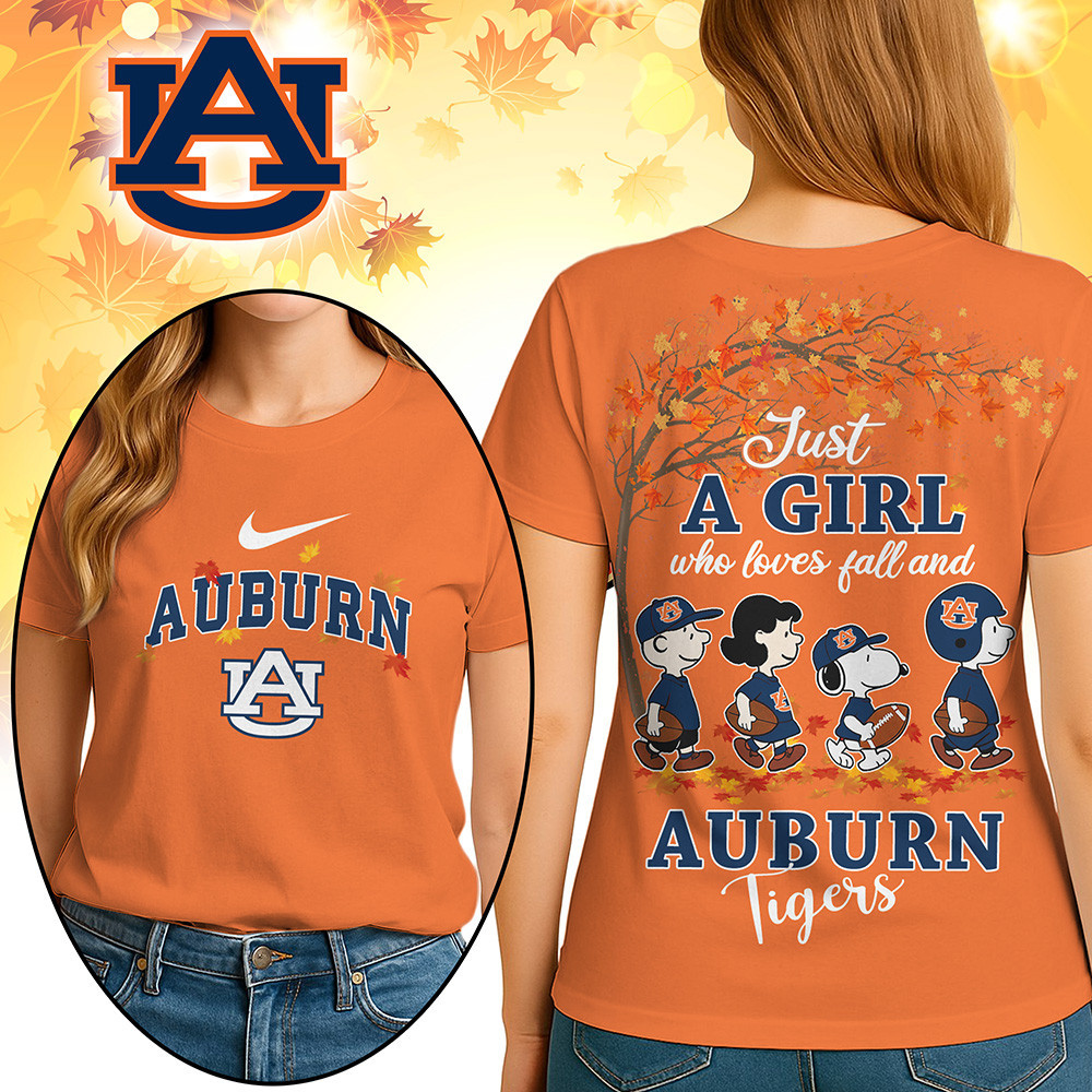 Auburn Tigers Premium NCAA Fall Season Women’s 3D Shirt TTH240512 - Image 3