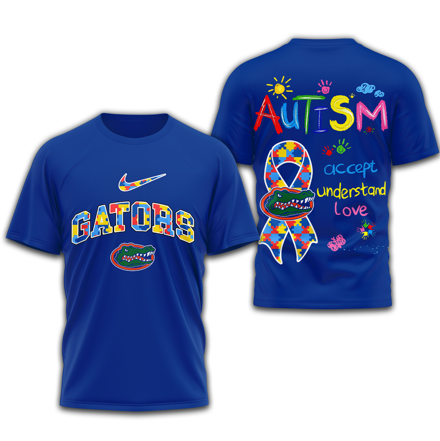 Florida Gators Premium NCAA Autism 3D Shirt TTH240509 - Image 2