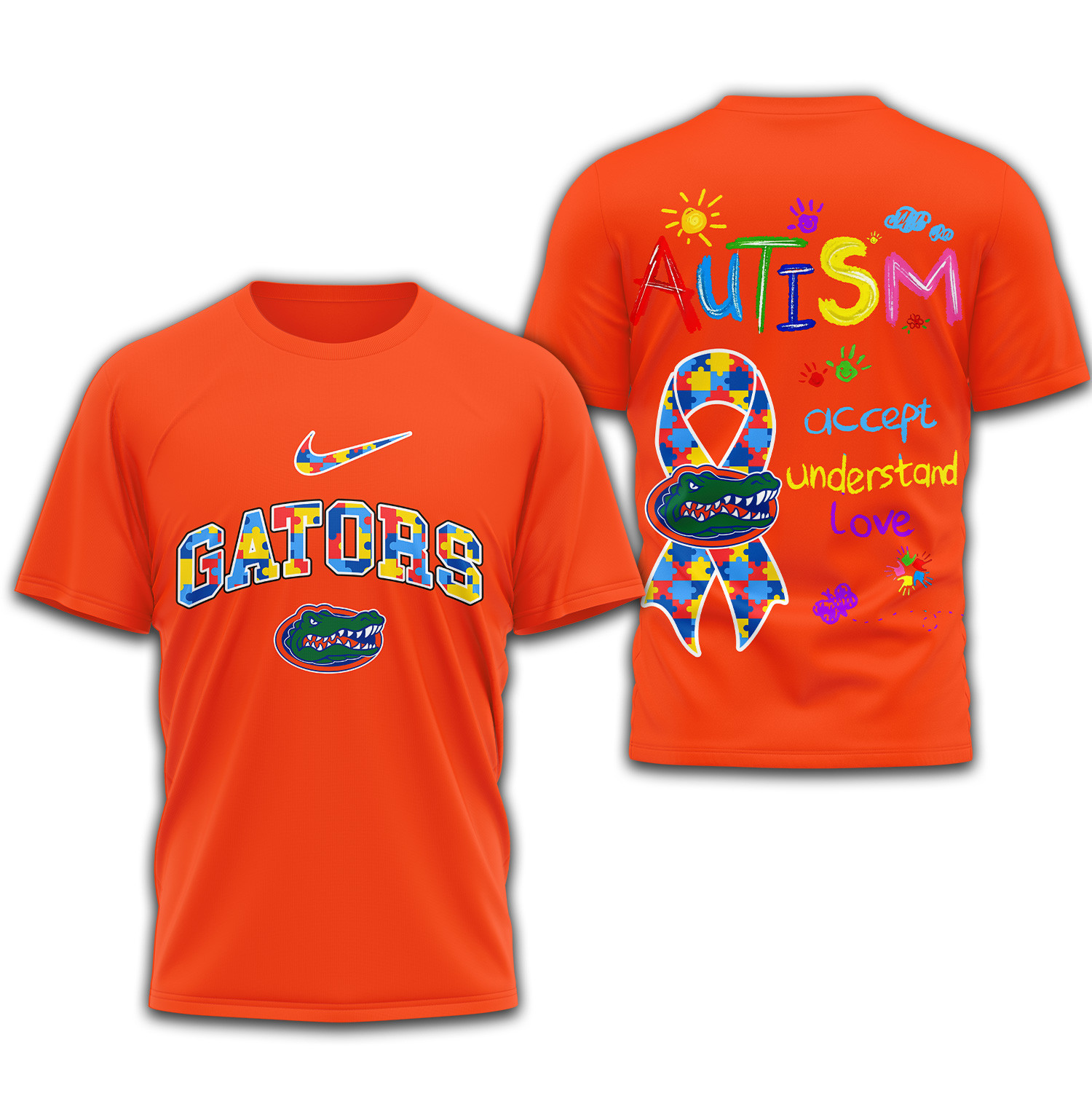 Florida Gators Premium NCAA Autism 3D Shirt TTH240509 - Image 3