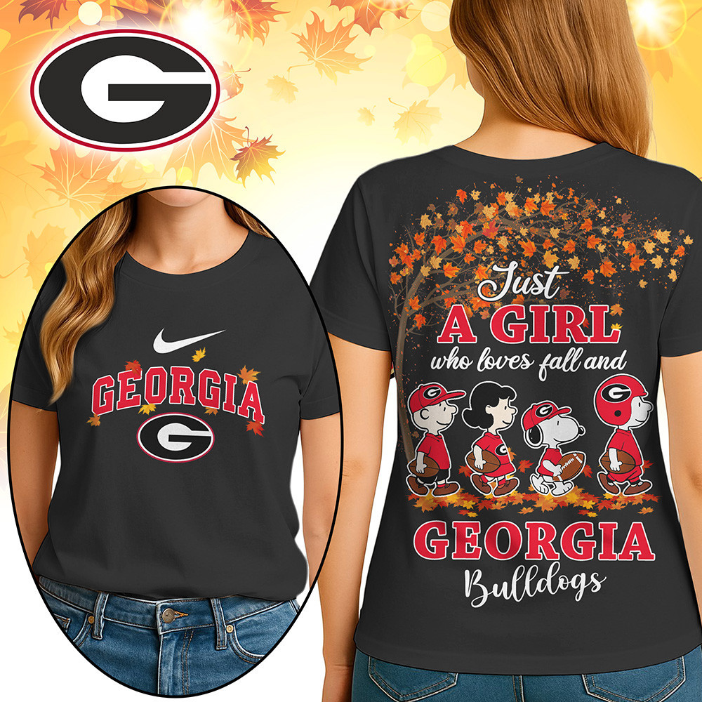 Georgia Bulldogs Premium NCAA Fall Season Women’s 3D Shirt TTH240512