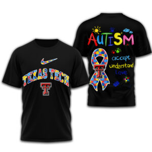 Texas Tech Red Raiders Premium NCAA Autism 3D Shirt TTH240509