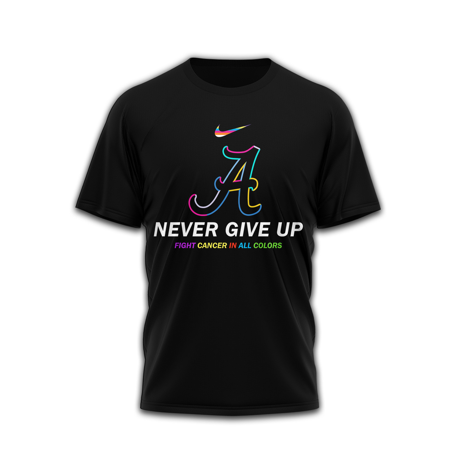 Alabama Crimson Tide Premium Ncaa Fight Cancer In All Colors 3D Shirt TTH240511 - Image 2