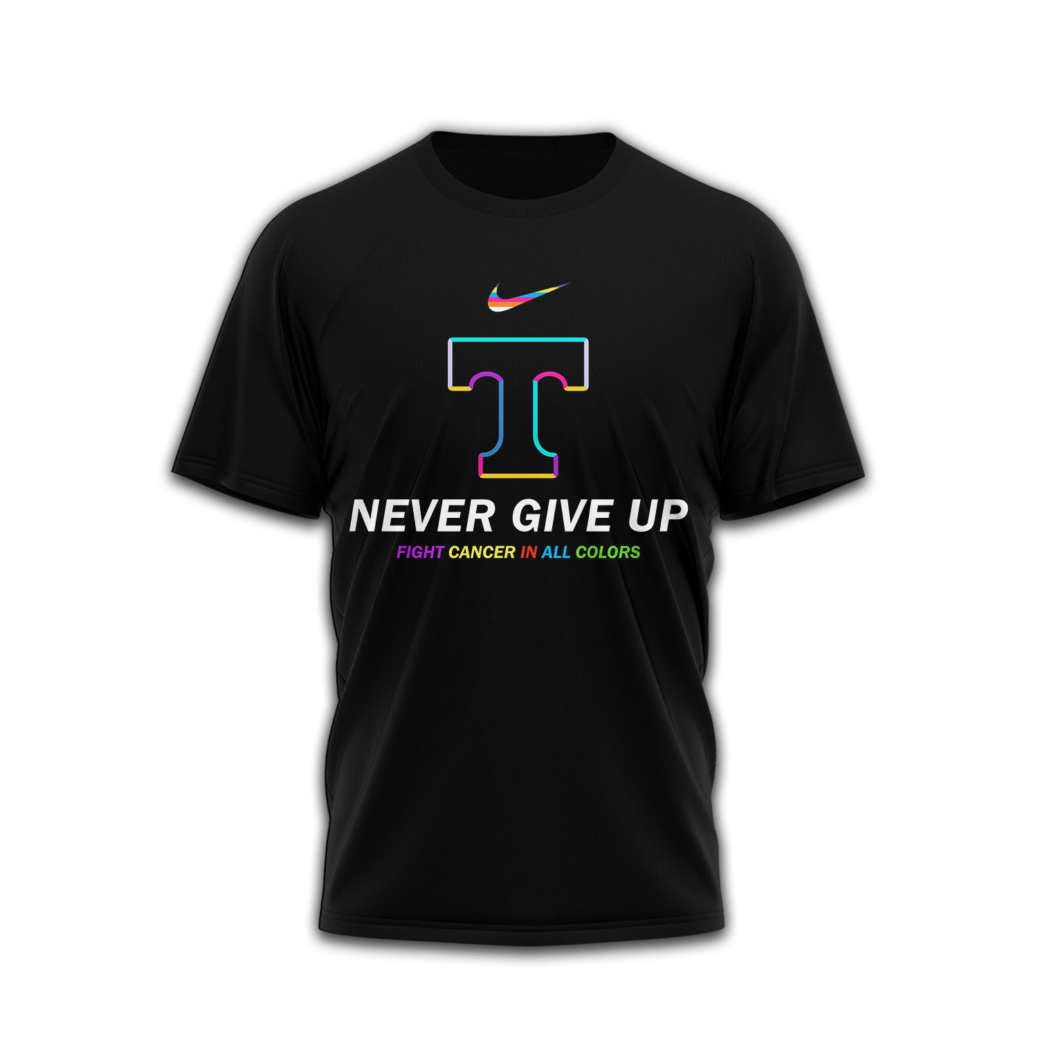 Tennessee Volunteers Premium Ncaa Fight Cancer In All Colors 3D Shirt TTH240511 - Image 2