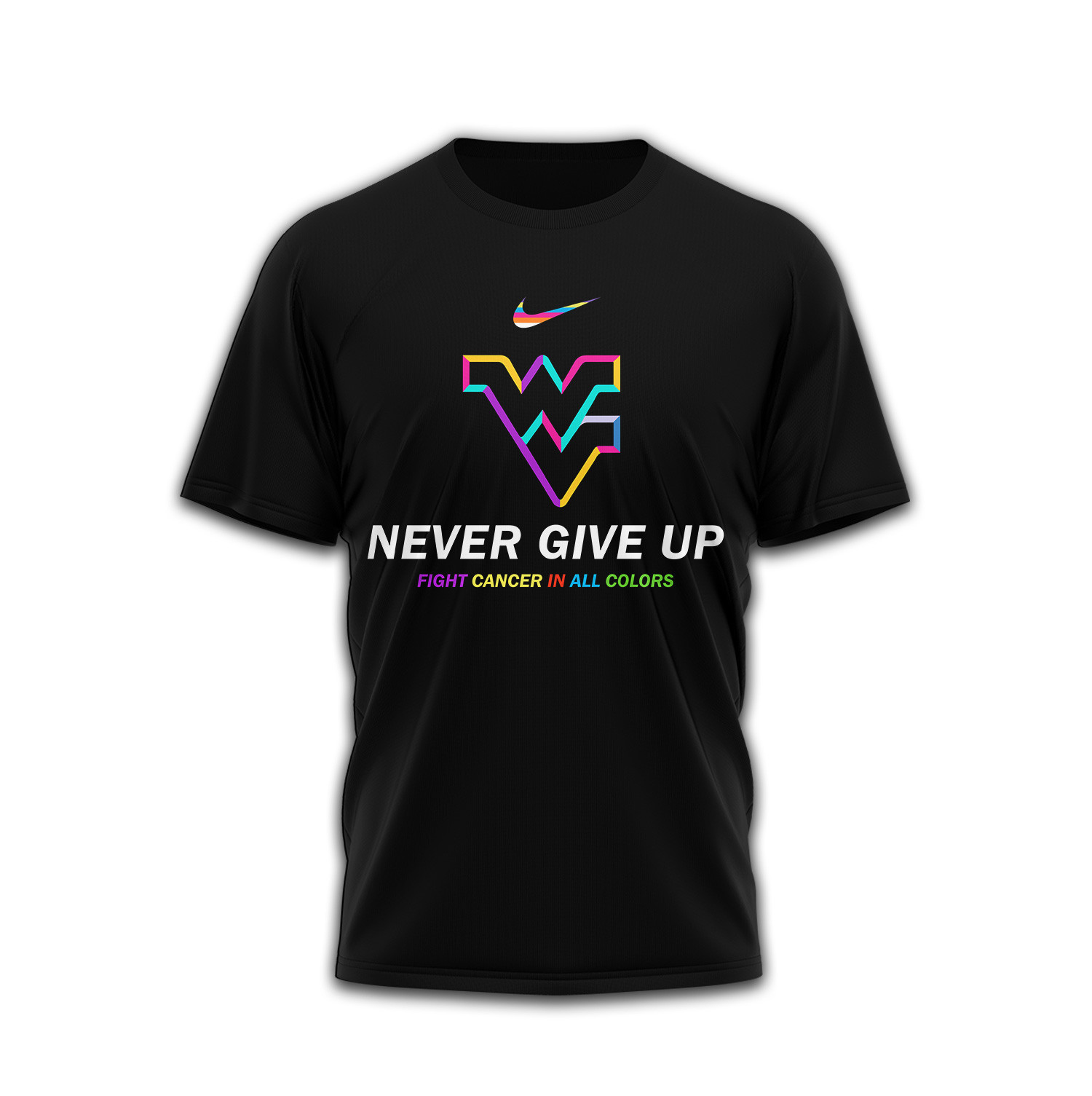 West Virginia Mountaineers Premium Ncaa Fight Cancer In All Colors 3D Shirt TTH240511 - Image 2