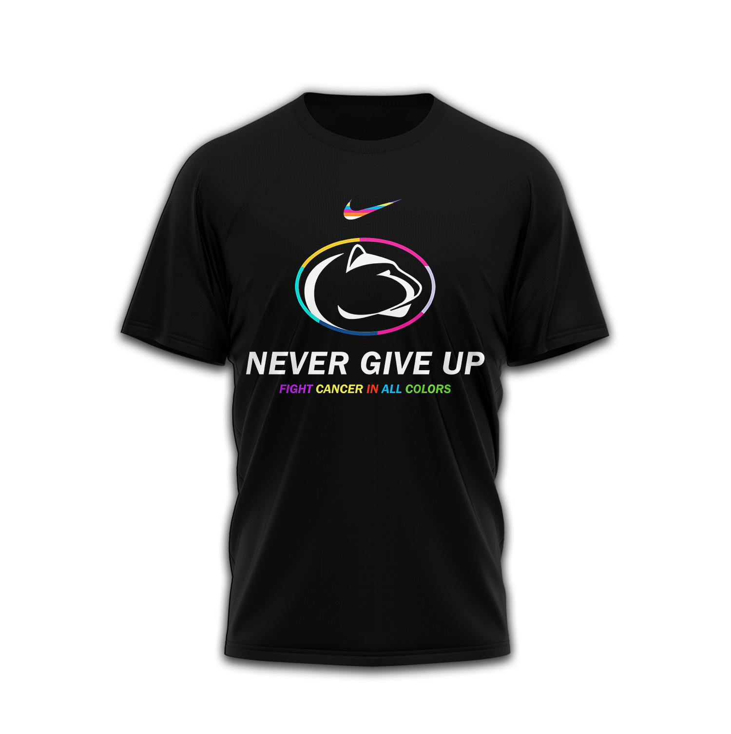 Penn State Nittany Lions Premium Ncaa Fight Cancer In All Colors 3D Shirt TTH240511 - Image 2