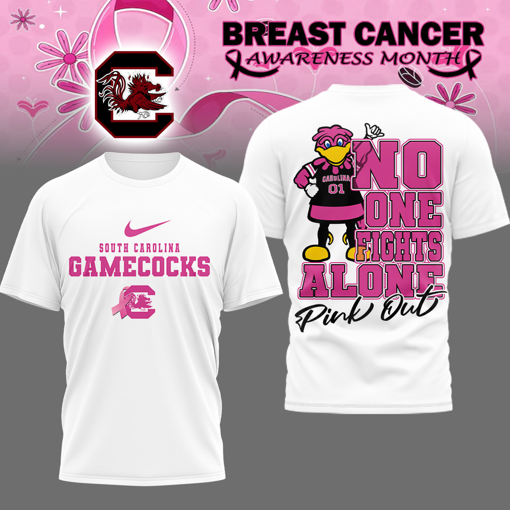 South Carolina Gamecocks Premium NCAA Breast Cancer October T-Shirt TTH240507