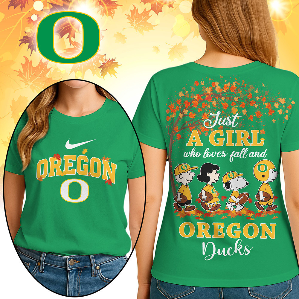Oregon Ducks Premium NCAA Fall Season Women’s 3D Shirt TTH240512 - Image 2