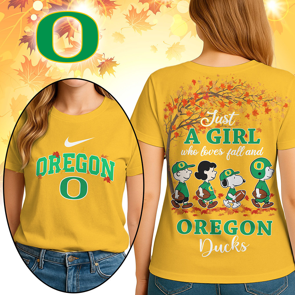 Oregon Ducks Premium NCAA Fall Season Women’s 3D Shirt TTH240512 - Image 3