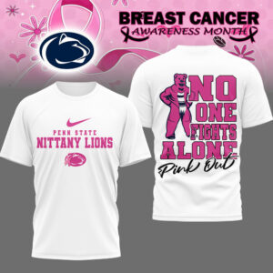 Penn State Nittany Lions Premium NCAA Breast Cancer October T-Shirt TTH240507