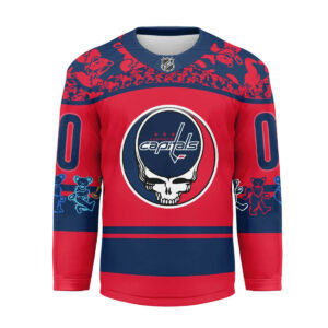 Washington Capitals Premium NHL X Grateful Dead Hockey Jersey TTH240525