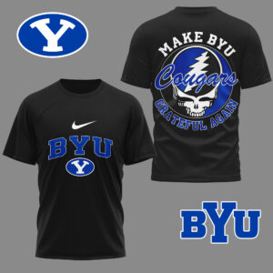 BYU Cougars Premium NCAA Grateful Game Day 3D Shirt TTH240515