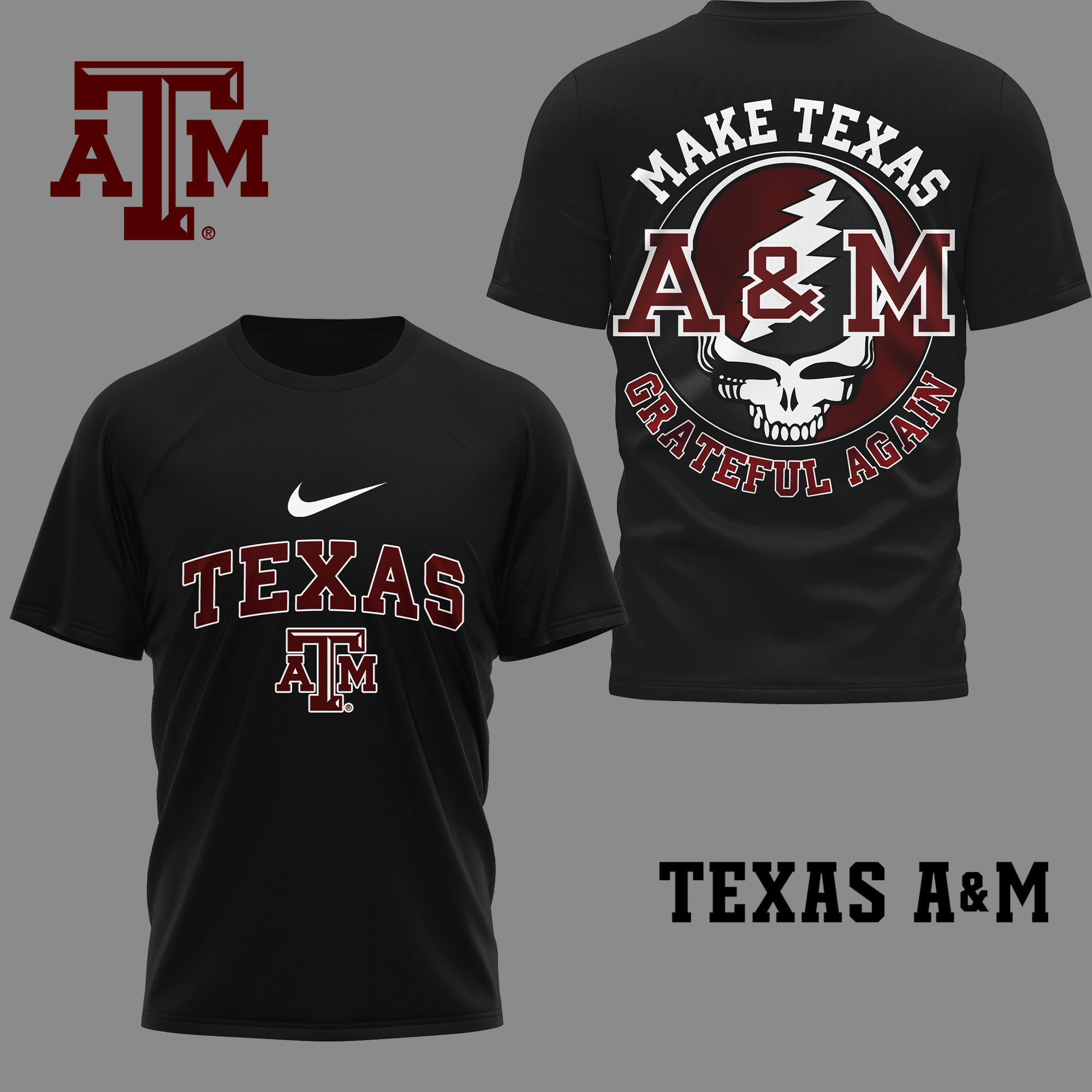 Texas A&M Premium NCAA Grateful Game Day 3D Shirt TTH240515