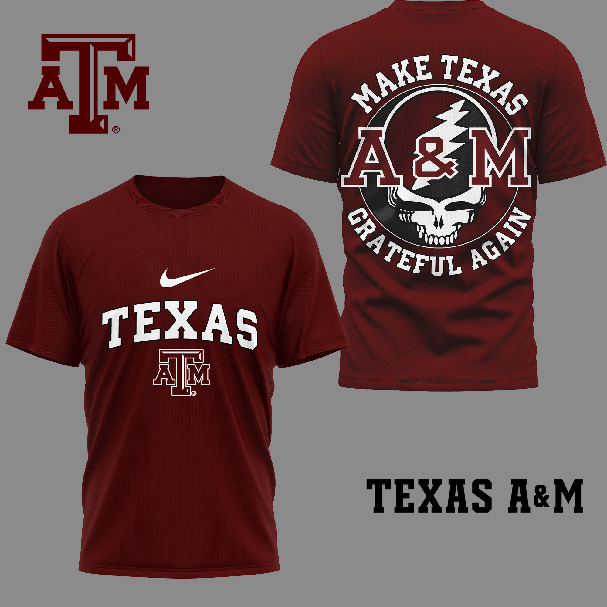Texas A&M Premium NCAA Grateful Game Day 3D Shirt TTH240515 - Image 2