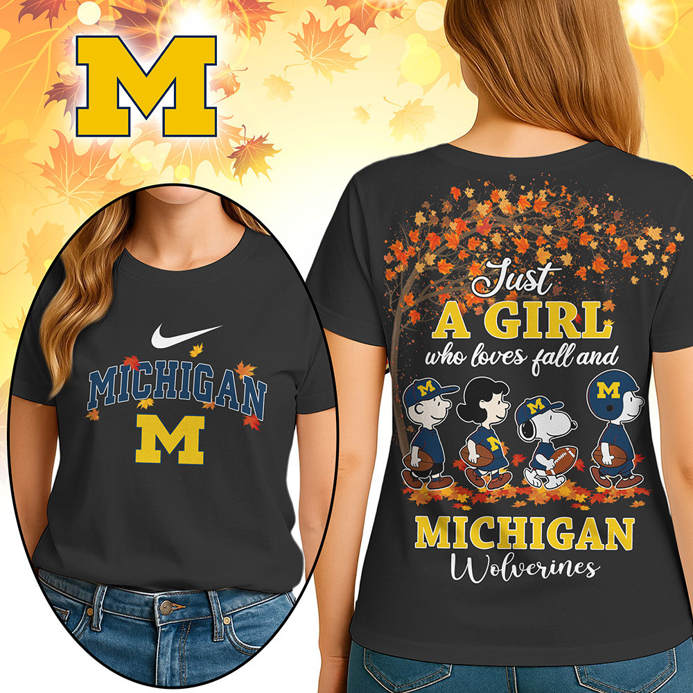 Michigan Wolverines Premium NCAA Fall Season Women’s 3D Shirt TTH240512