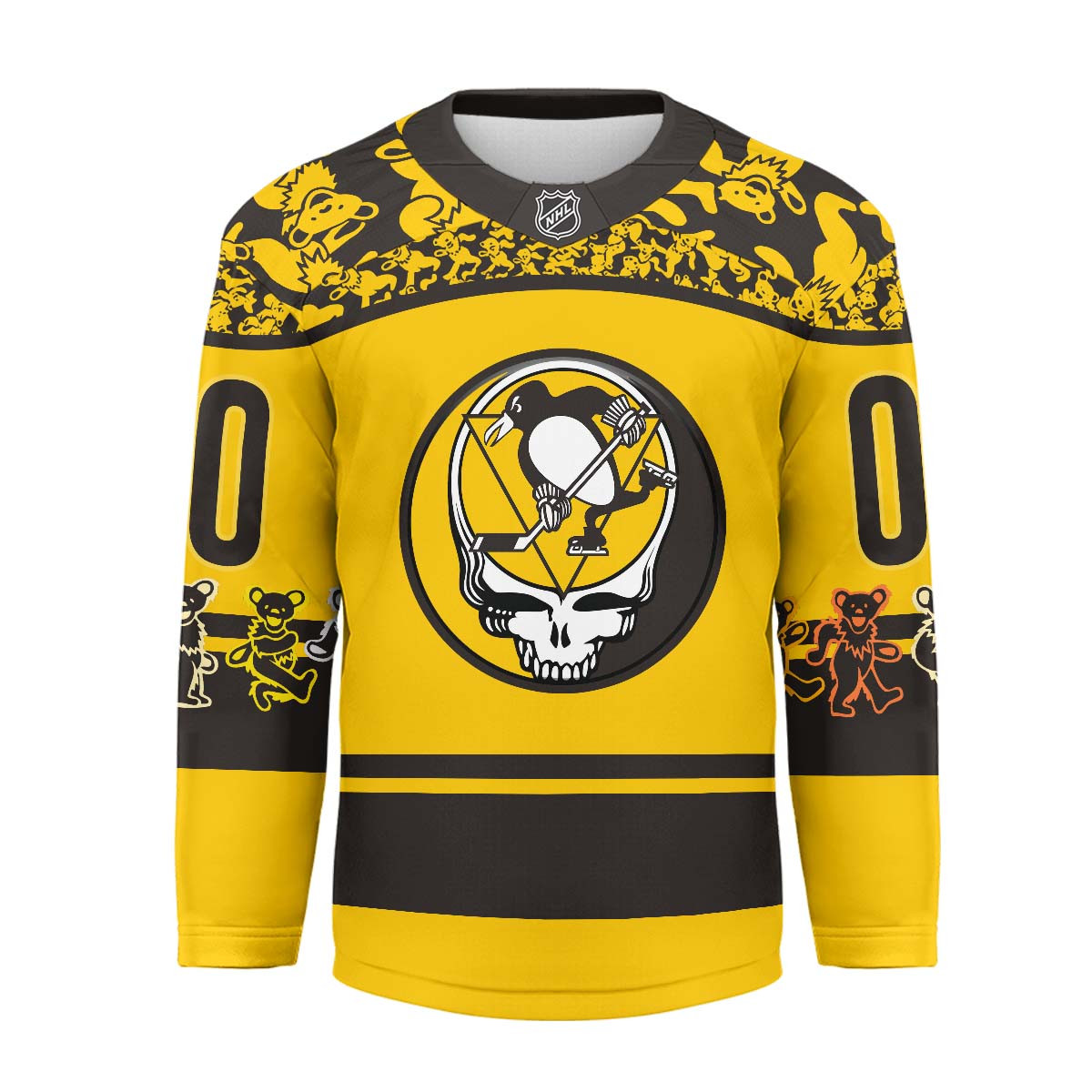 Pittsburgh Penguins Premium NHL X Grateful Dead Hockey Jersey TTH240525