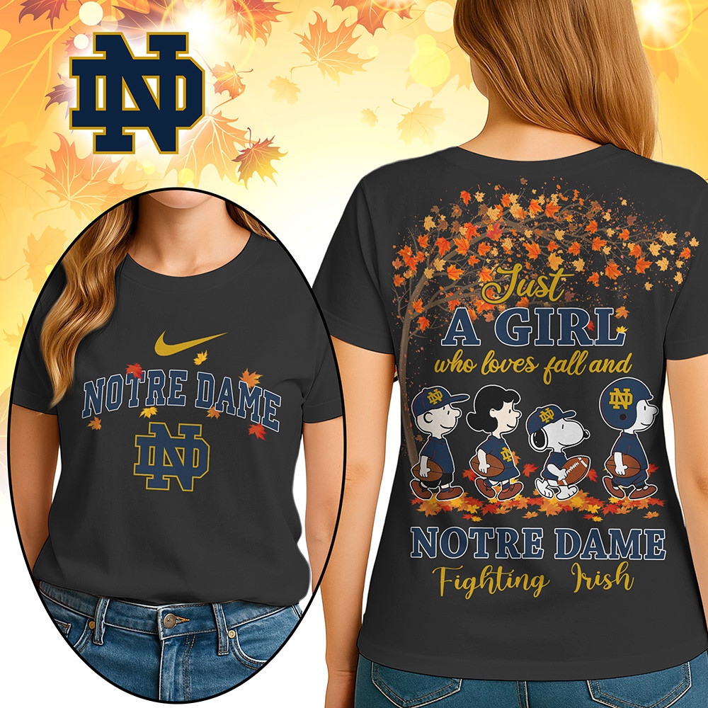 Notre Dame Fighting Irish Premium NCAA Fall Season Women’s 3D Shirt TTH240512