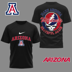 Arizona Wildcats Premium NCAA Grateful Game Day 3D Shirt TTH240515