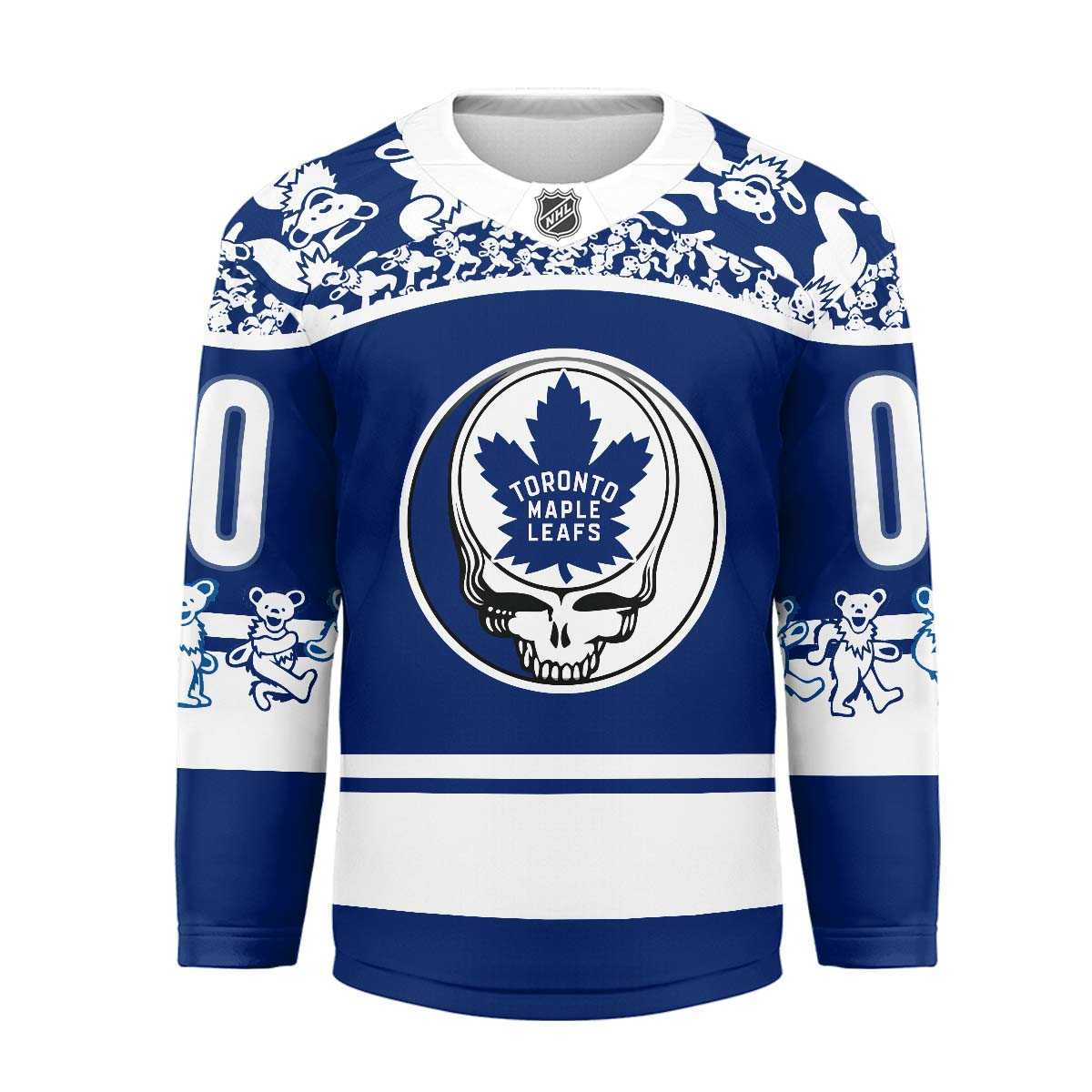 Toronto Maple Leafs Premium NHL X Grateful Dead Hockey Jersey TTH240525