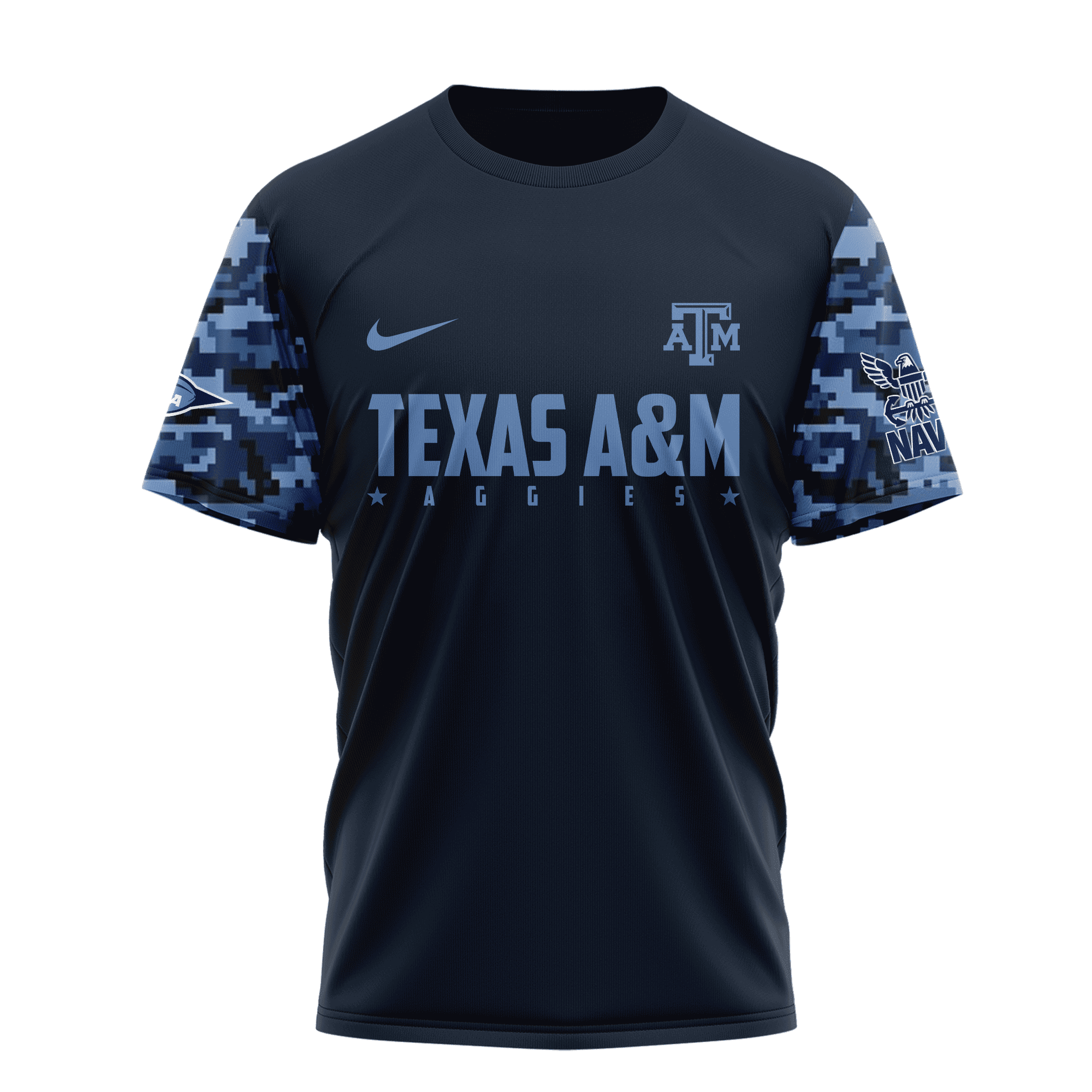 Texas A&M Aggies Premium NCAA Navy 250 Years 3D Shirt TTH240516 - Image 2
