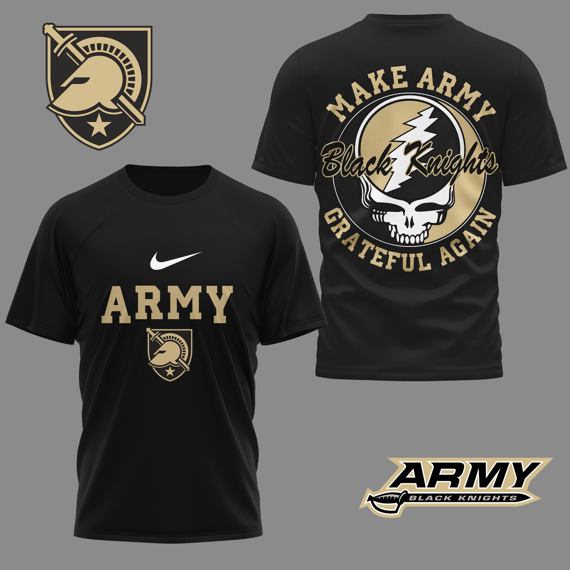 Army Black Knights Premium NCAA Grateful Game Day 3D Shirt TTH240515
