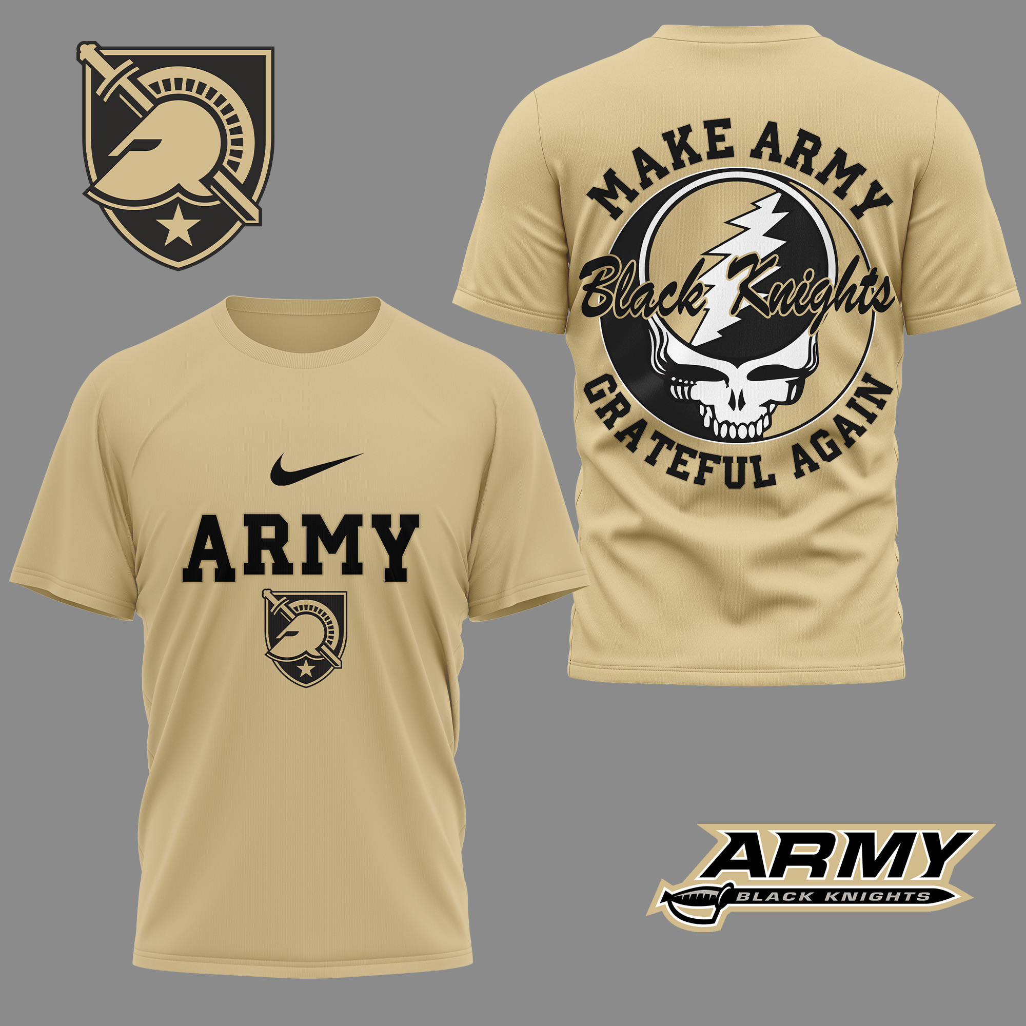 Army Black Knights Premium NCAA Grateful Game Day 3D Shirt TTH240515 - Image 2