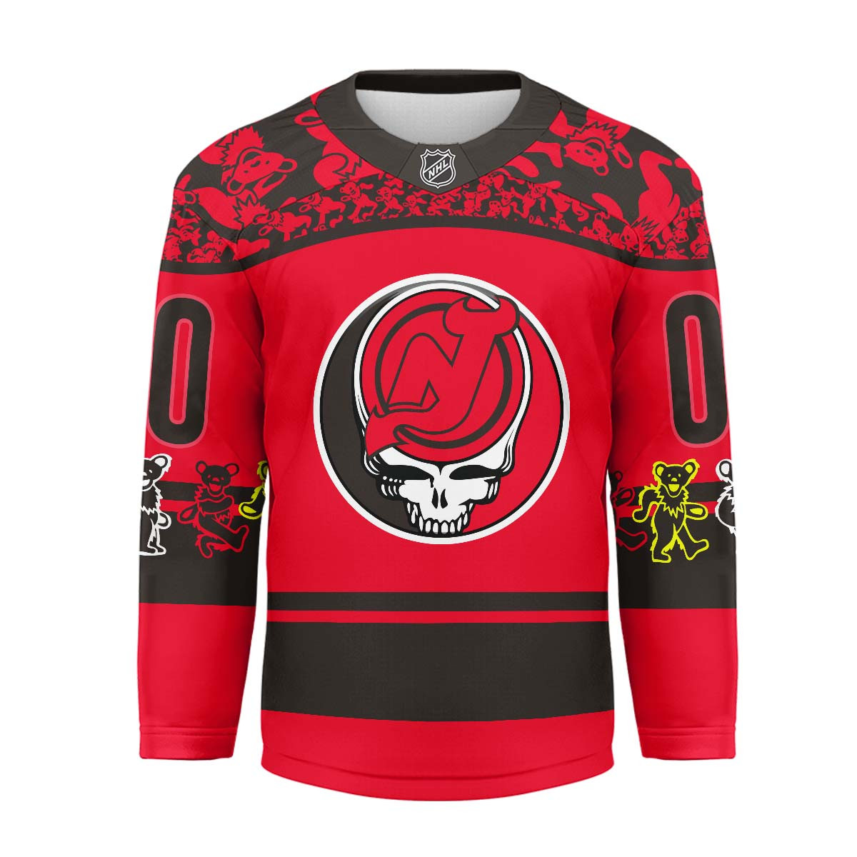 New Jersey Devils Premium NHL X Grateful Dead Hockey Jersey TTH240525