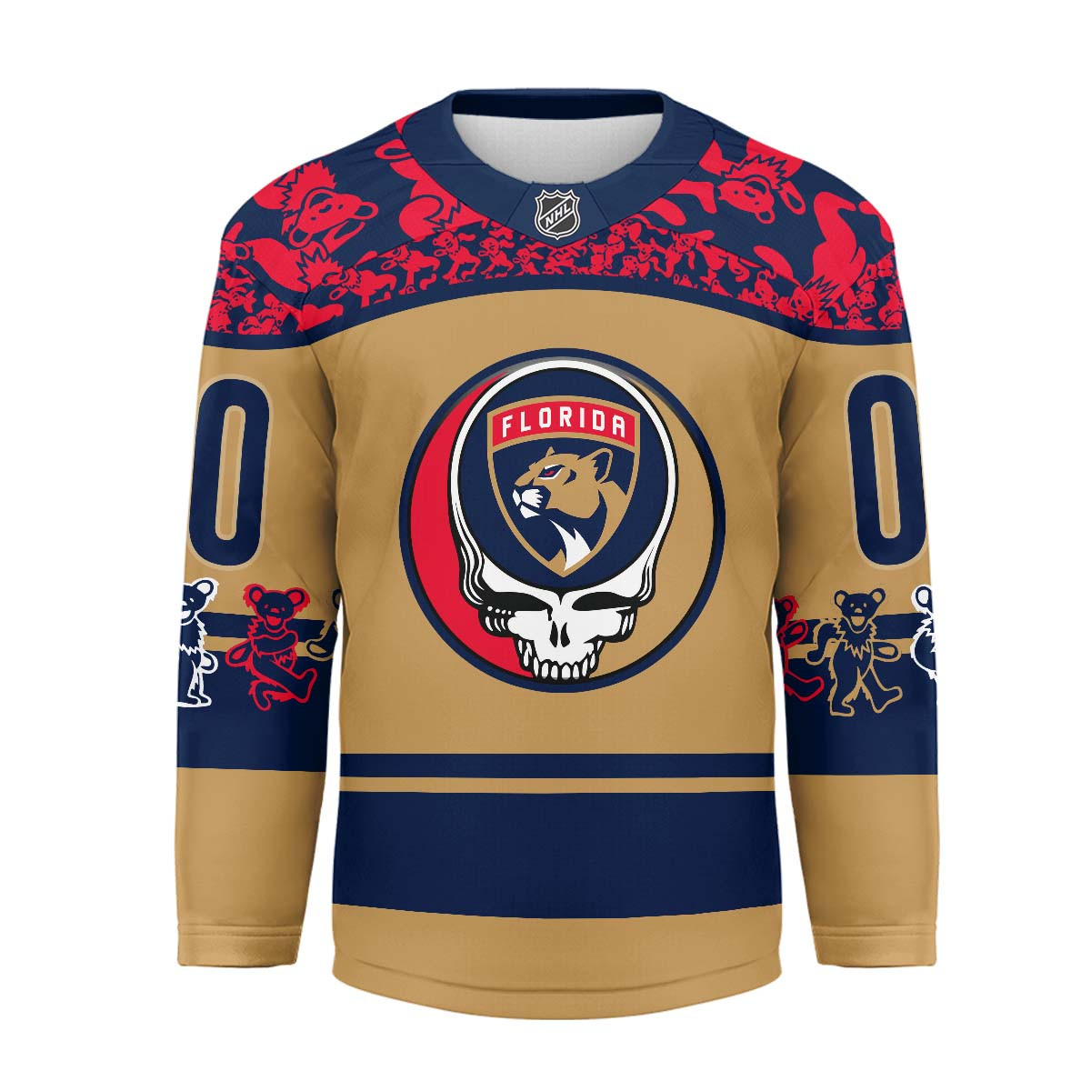 Florida Panthers Premium NHL X Grateful Dead Hockey Jersey TTH240525