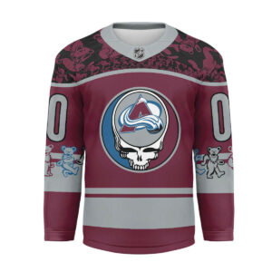 Colorado Avalanche Premium NHL X Grateful Dead Hockey Jersey TTH240525