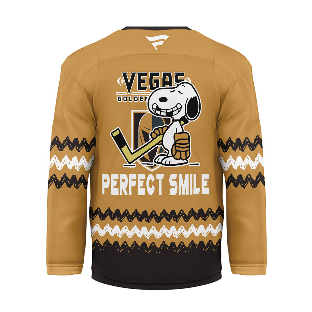 Vegas Golden Knights Premium NHL Snoopy Perfect Smile Hockey Jersey TTH240520