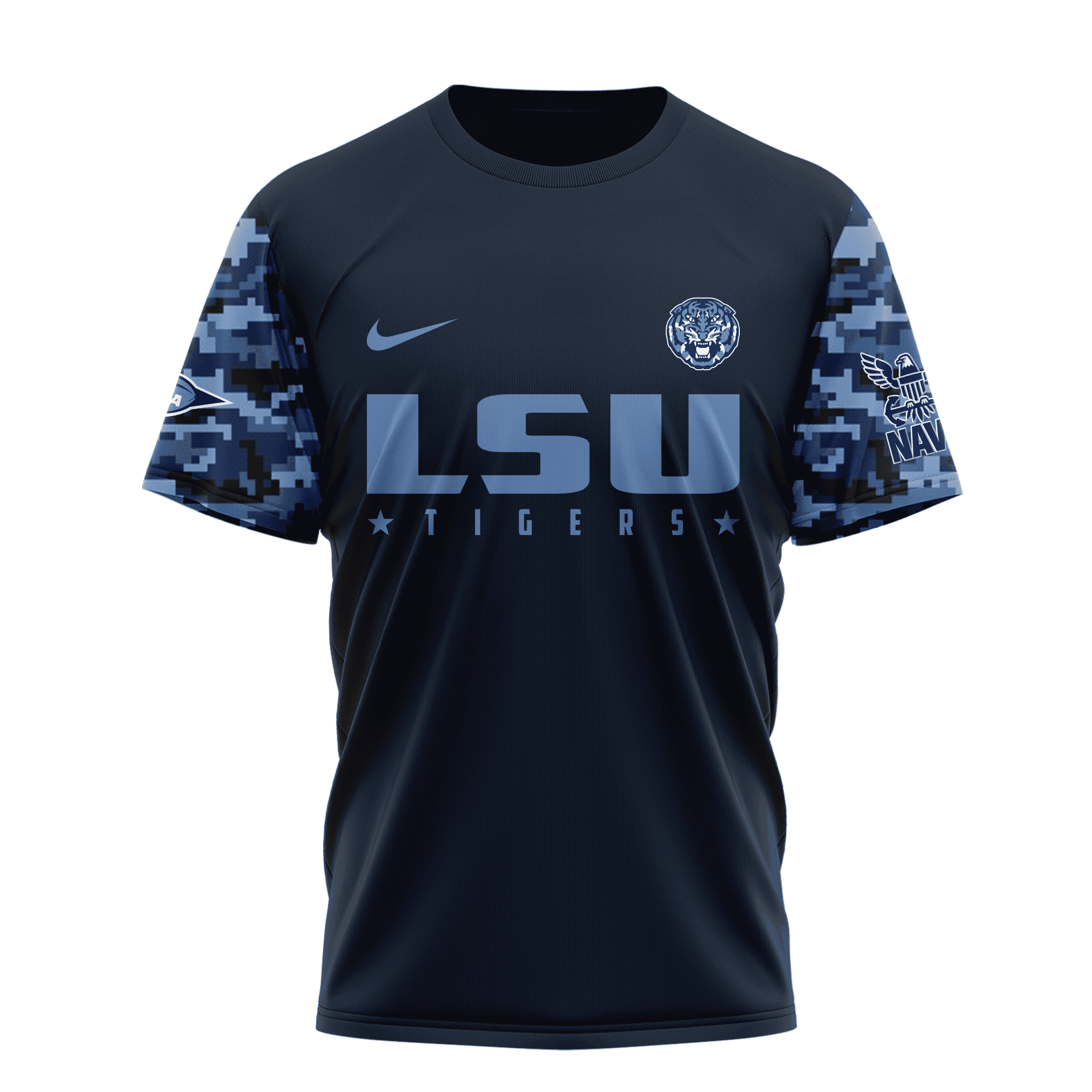 LSU Tigers Premium NCAA Navy 250 Years 3D Shirt TTH240516 - Image 2