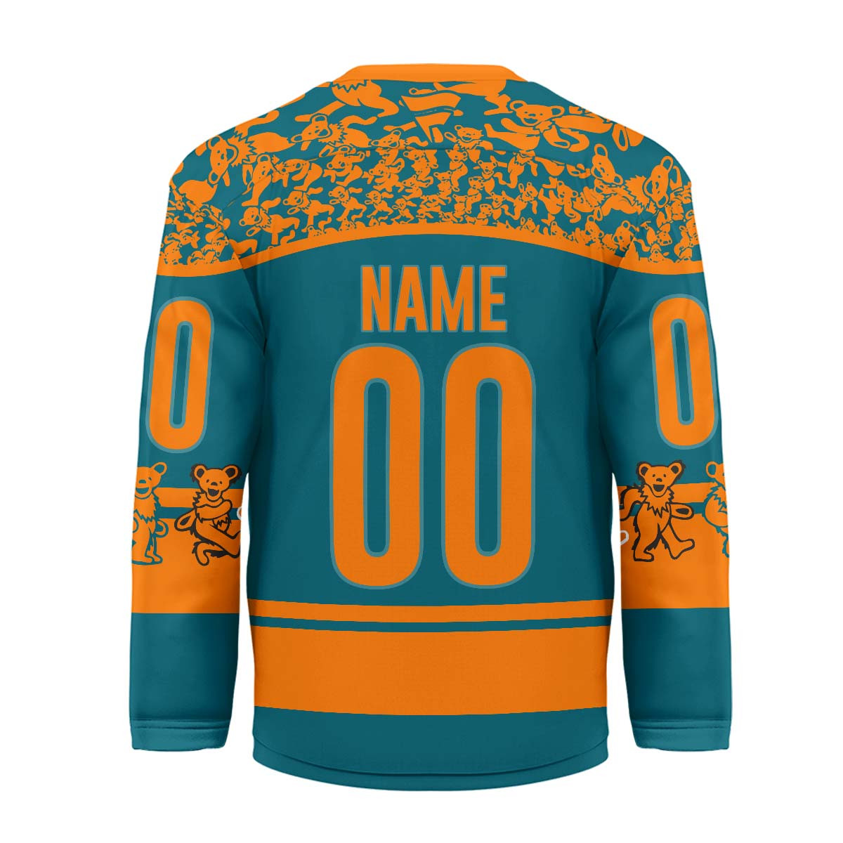 San Jose Sharks Premium NHL X Grateful Dead Hockey Jersey TTH240525 - Image 2
