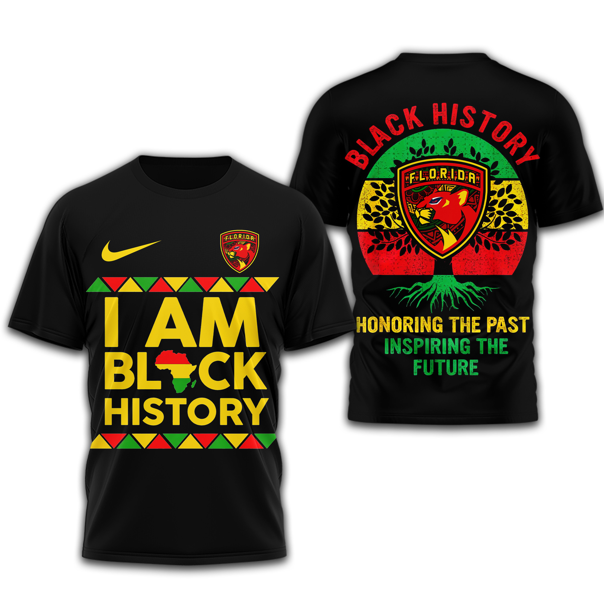 Florida Panthers Premium NHL Black History 3D Shirt TTH240524