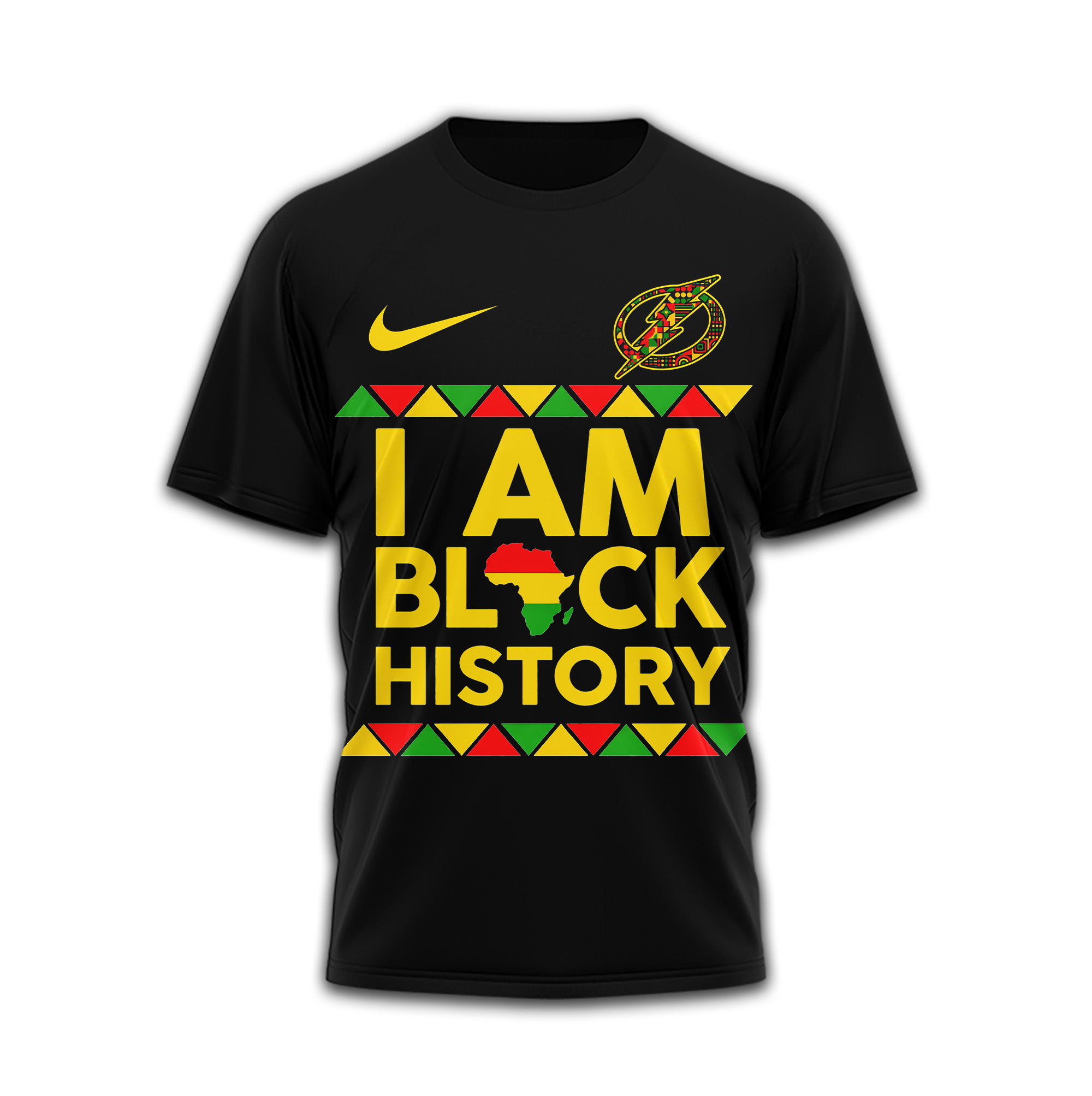 Tampa Bay Lightning Premium NHL Black History 3D Shirt TTH240524 - Image 2