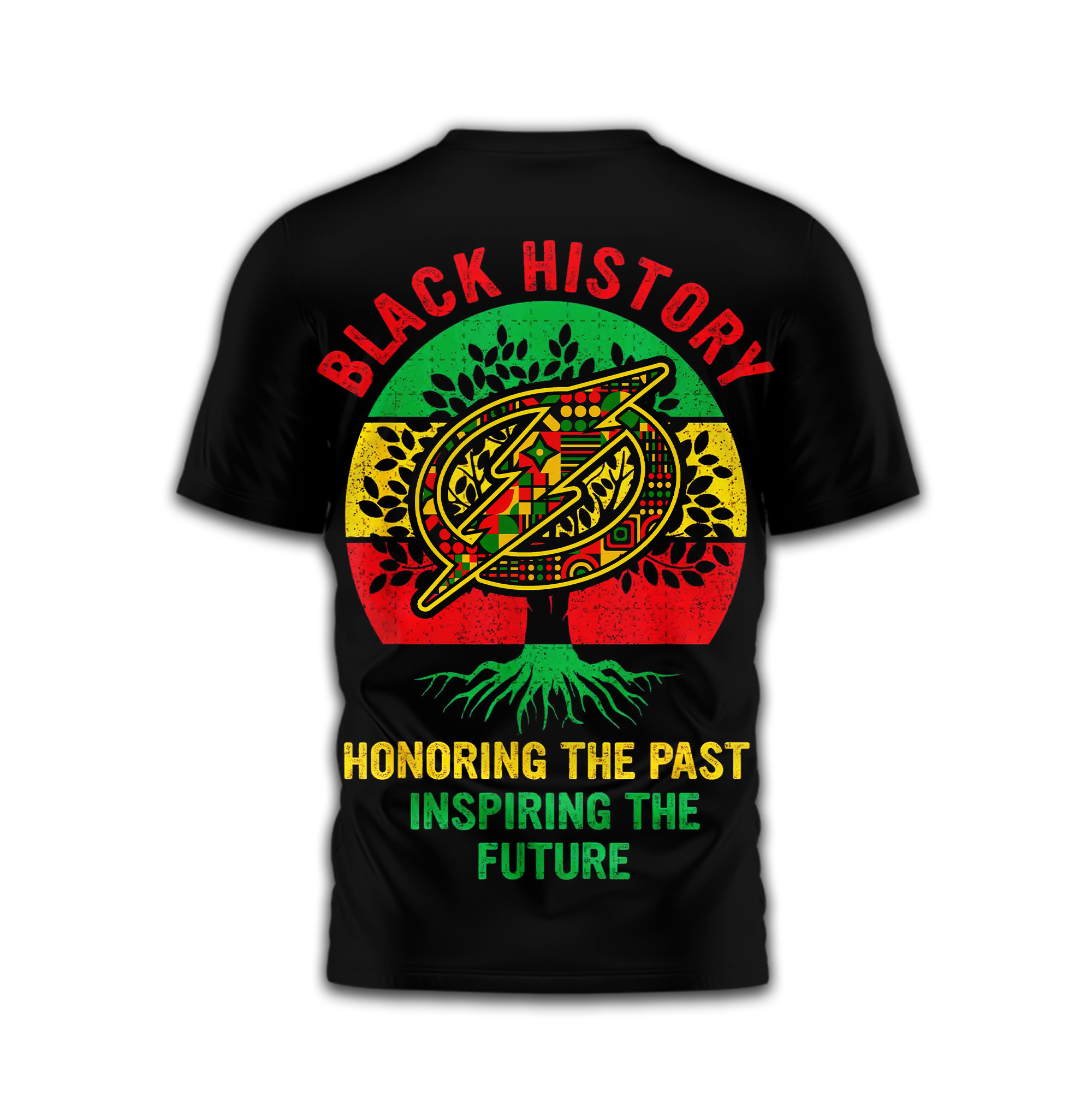 Tampa Bay Lightning Premium NHL Black History 3D Shirt TTH240524 - Image 3