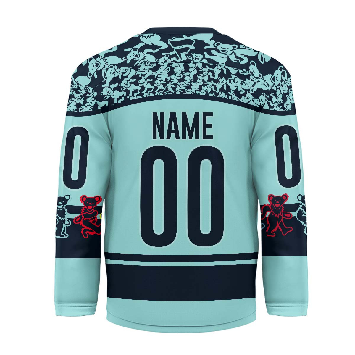 Seattle Kraken Premium NHL X Grateful Dead Hockey Jersey TTH240525 - Image 2