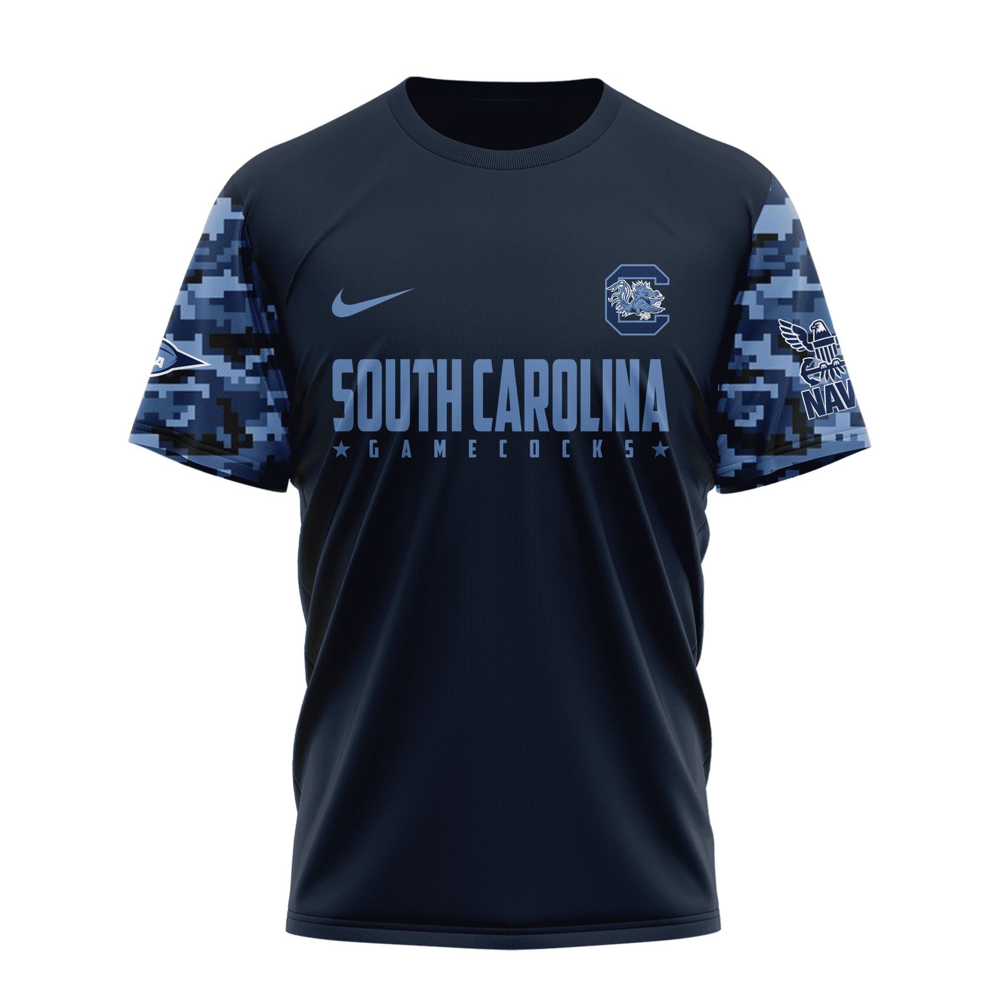 South Carolina Gamecocks Premium NCAA Navy 250 Years 3D Shirt TTH240516 - Image 2