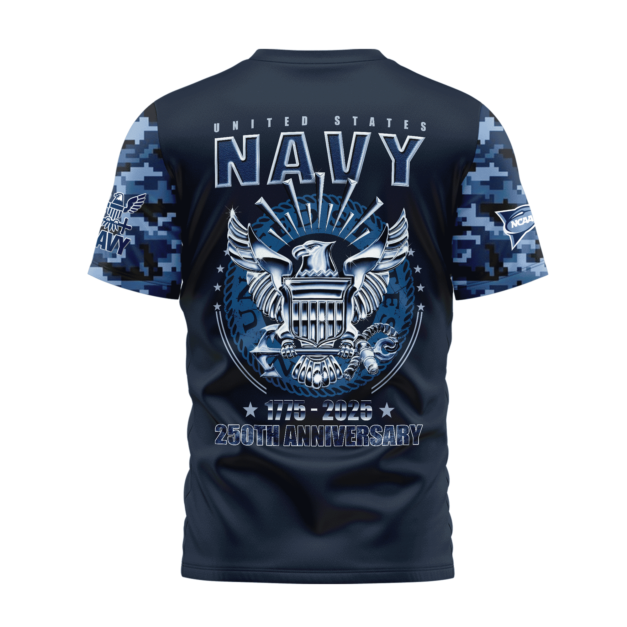 South Carolina Gamecocks Premium NCAA Navy 250 Years 3D Shirt TTH240516 - Image 3