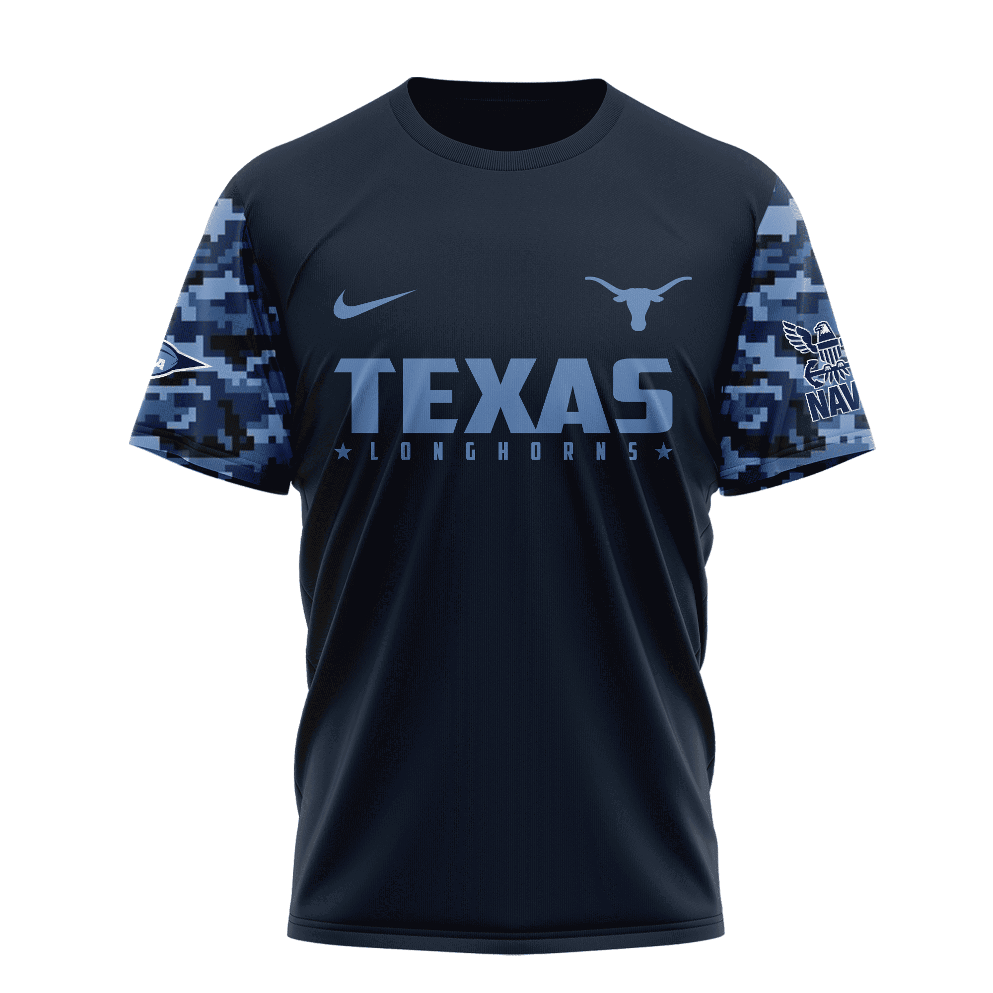 Texas Longhorns Premium NCAA Navy 250 Years 3D Shirt TTH240516 - Image 2