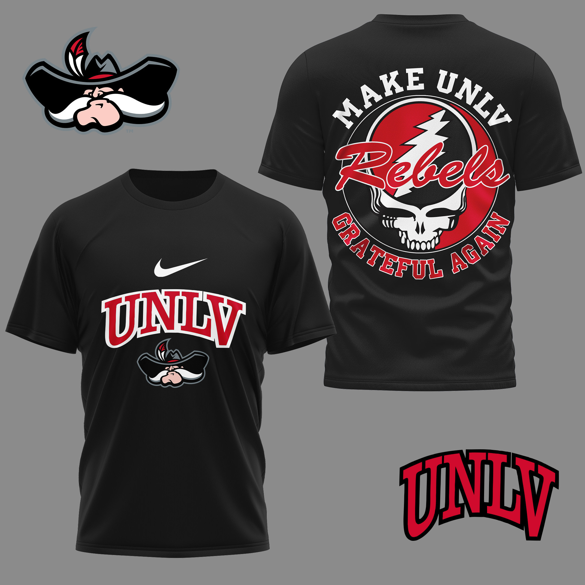 UNLV Rebels Premium NCAA Grateful Game Day 3D Shirt TTH240515