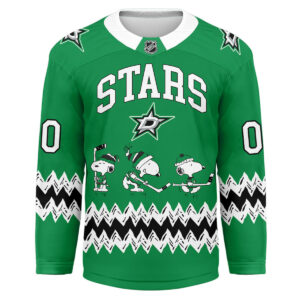 Dallas Stars Premium NHL Snoopy Personalized Hockey Jersey TTH240535