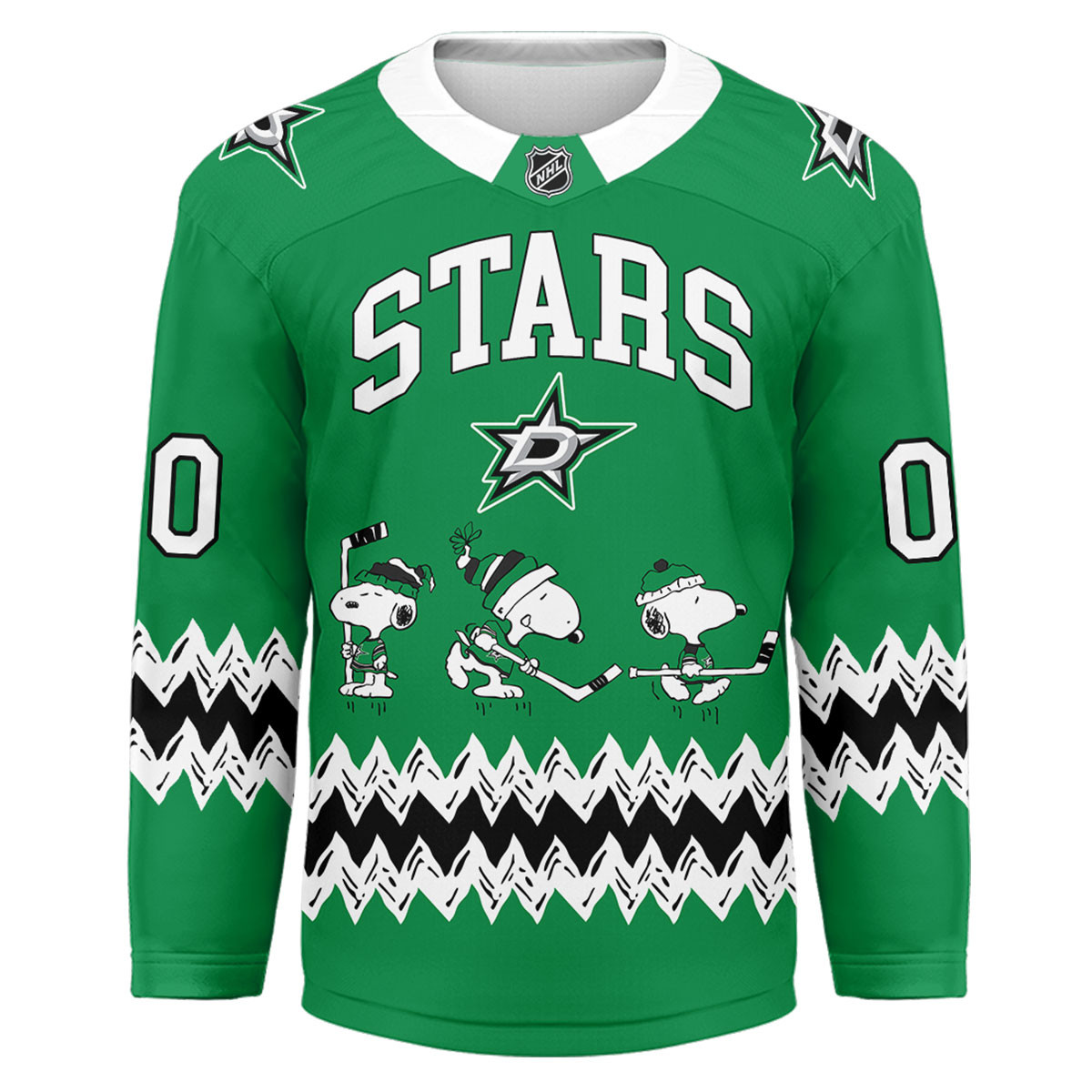 Dallas Stars Premium NHL Snoopy Personalized Hockey Jersey TTH240535