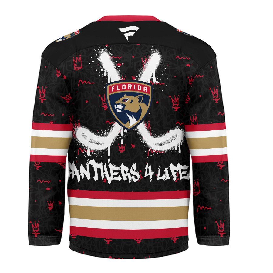 Florida Panthers Premium NHL Graffiti My Team 4 Life Hockey Jersey TTH240541 - Image 2