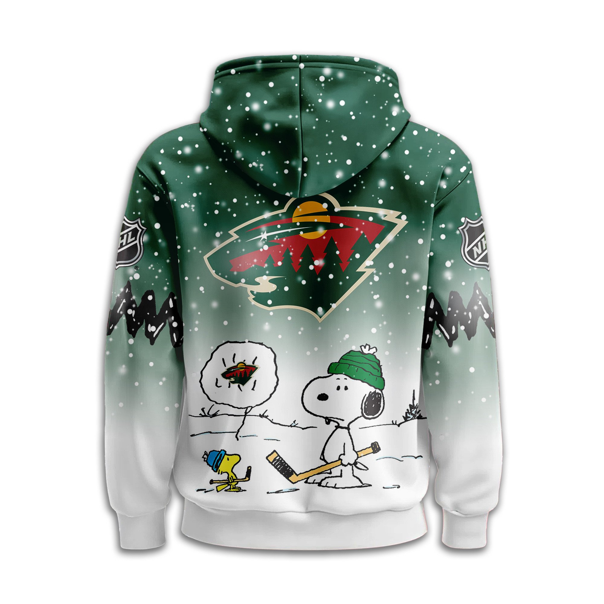 Minnesota Wild Premium NHL Peanuts Hoodie TTH240542 - Image 2